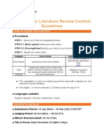 (English) 2023 Korean Literature Review Contest Guidelines
