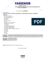 Fadenor 2022 Prefeitura de Dores de Guanhaes MG Professor de Educacao Especial Gabarito