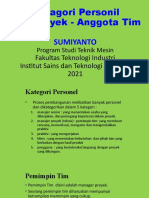 Modul 3 - Katagori Proyek - Tim Proyek - Anggota Tim