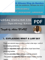 Legal English Course - ECOMIJ L1 - Lesson 2