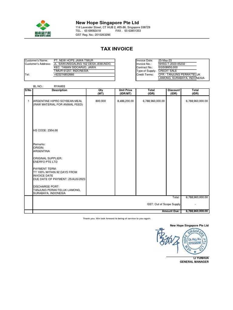 Egs08950.000 Idr - Sby (Tax-Idr) | PDF | Invoice | Taxes