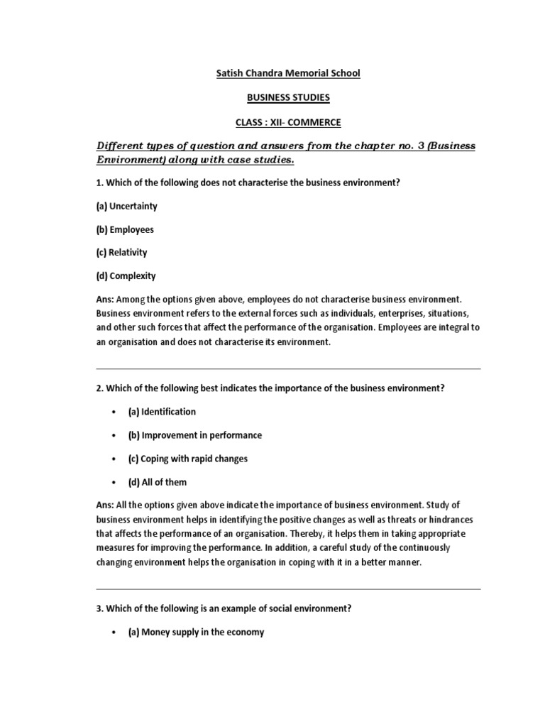 Bst class 12 ch 3 question answer pdf competition globalization