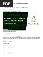 Vim Cheat Sheet