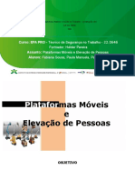 Plataformas Moveis EElevação de Pessoas