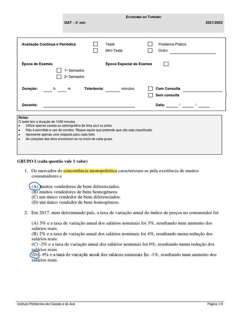 Teste tipo 2 pdf produto interno bruto mercado economia 