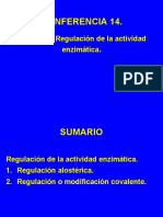 Conferencia 14 Regulación de La Actividad Enzimática Portugues