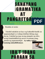 IBA'T IBANG PARAAN SA PAGPAPAHAYAG NG EMOSYON o