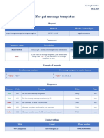 SMSPlus API For Get Message Templates