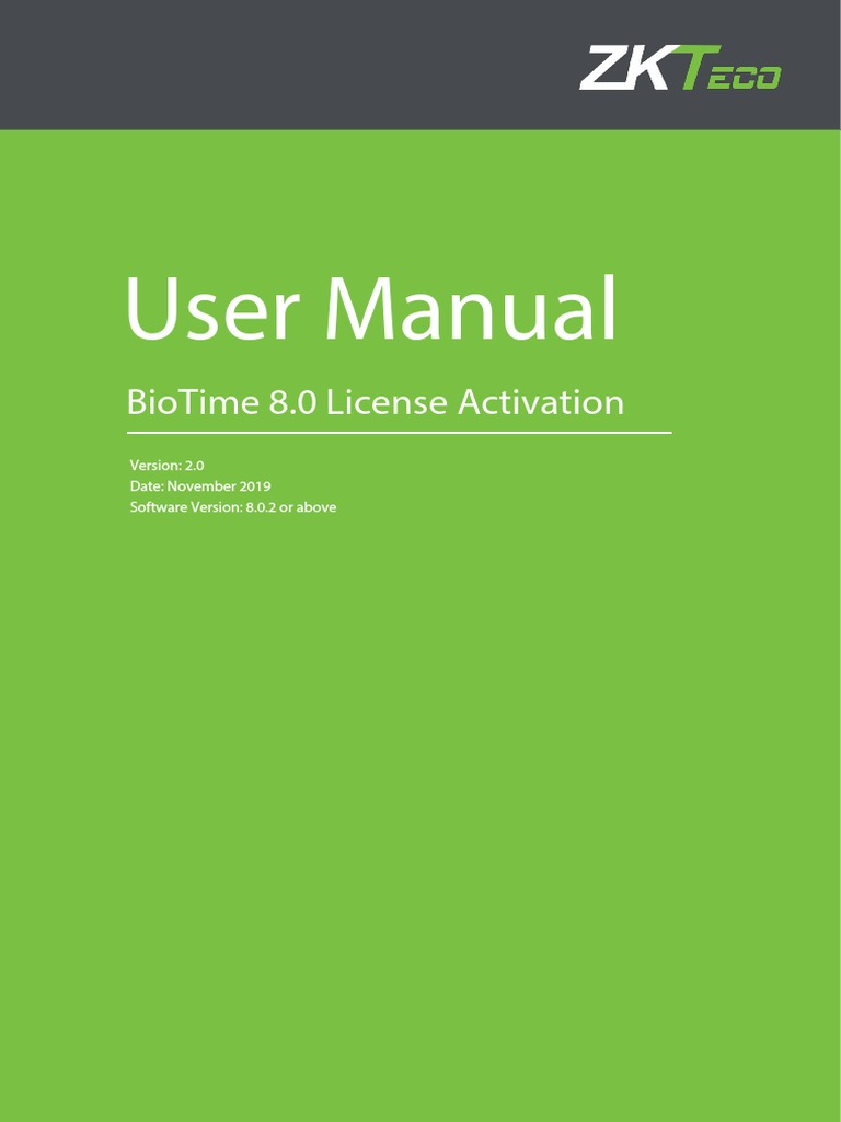 3 biotime8 0 license activation user manual v2 0 download free pdf