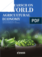 Research On World Agricultural Economy - Vol.4, Iss.2 June 2023