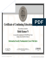 Cybrary Cert Information Security Fundamentals Career Path Intro