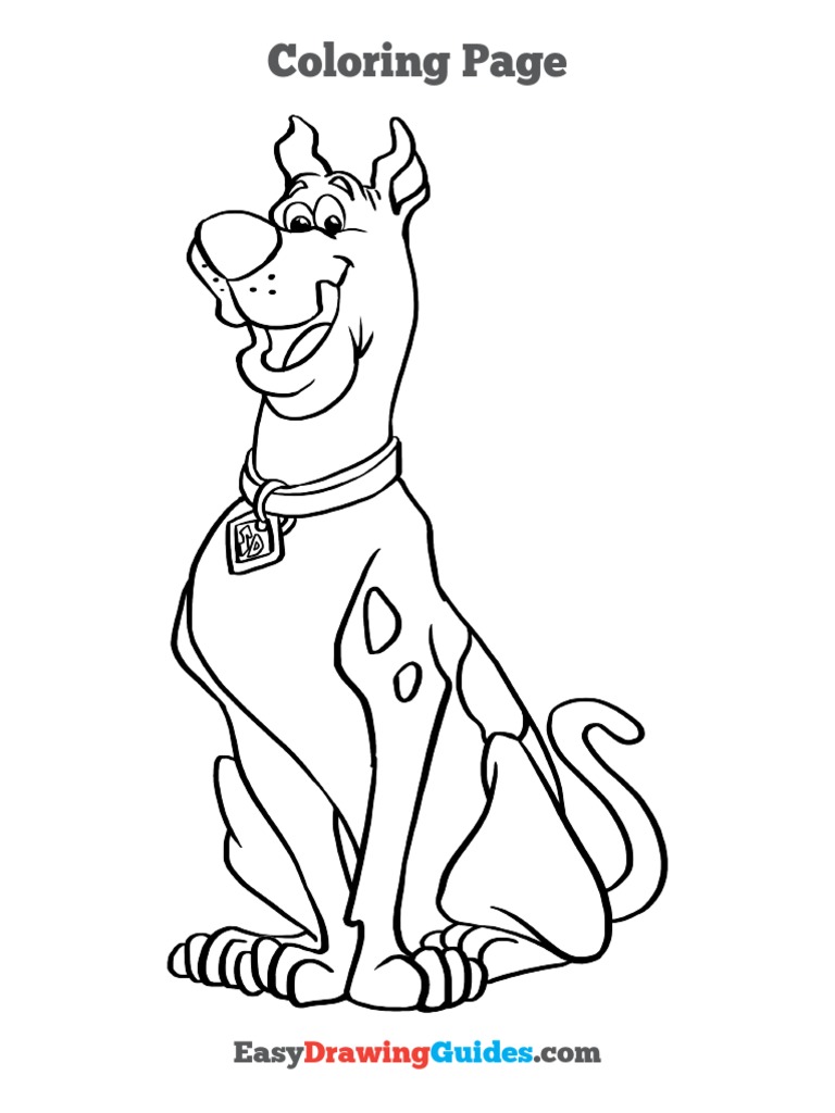 0602-easy-scooby-doo-coloring-page | PDF