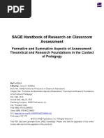 Formative and Summative Aspects of Assessment - Theoretical and Research Foundations in The Context of Pedagogy