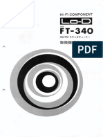 Lo-D FT-340 AM FM Stereo Tuner Manual