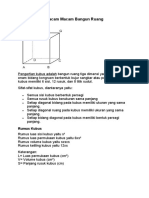 Macam Macam Bangun Ruang