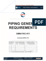 OMN-FAC-411 - Piping General Requirements
