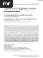 Anaesthesia - 2023 - Armstrong - Predicting Severe Pain After Major Surgery A Secondary Analysis of The Peri Operative