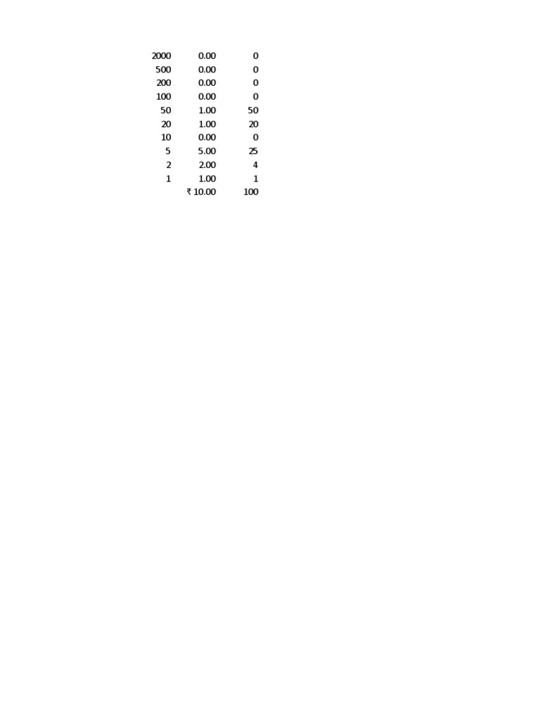 Cash Calc | PDF