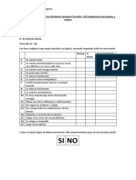 Lista de Síntomas Pediátricos (Pediatric Symptom Checklist - PSC) Adaptación para Padres y Madres