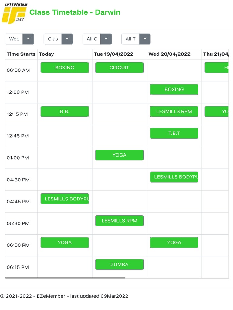 Web timetable pdf