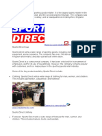 Ports Direct Is A British Sporting Goods Retailer