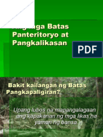 Ang Mga Batas Panteritoryo at Pangkalikasan