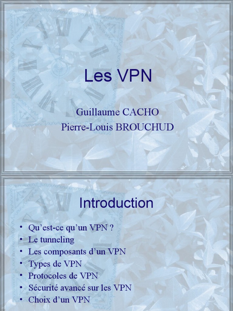 Comprendre les VPN et leur sécurité | PDF | Réseau privé virtuel ...