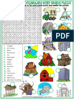 Houses Crossword Activity