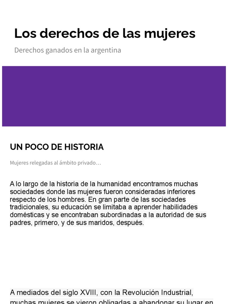 Los Derechos de Las Mujeres | PDF | Mujer | Estudios de género