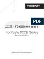 FG 600E Series QSG Supplement