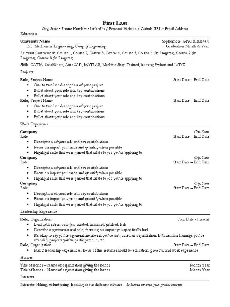 The Tech Twins Resume Template PDF
