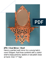 #P9-1 Oval Mirror / Shelf