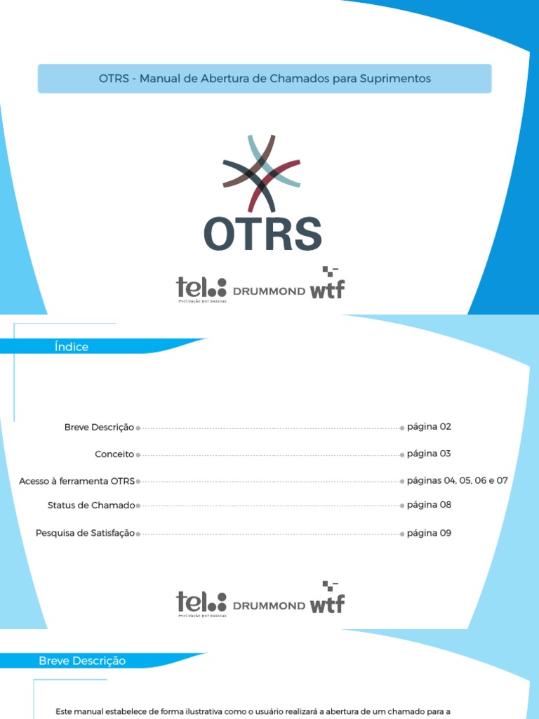 OTRS - Manual de Abertura de Chamados para Suprimentos | PDF ...