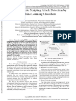 XSS Cross-Site Scripting Attack Detection by Machine Learning Classifiers