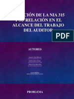 Adopción de La Nia 315 Y Su Relación en El Alcance Del Trabajo Del Auditor