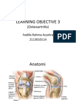 Learning Objective 3: (Osteoartritis)