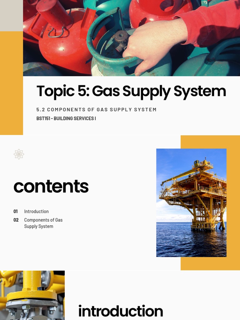 5.2 Components of Gas Supply System PDF Water Heating Pipeline