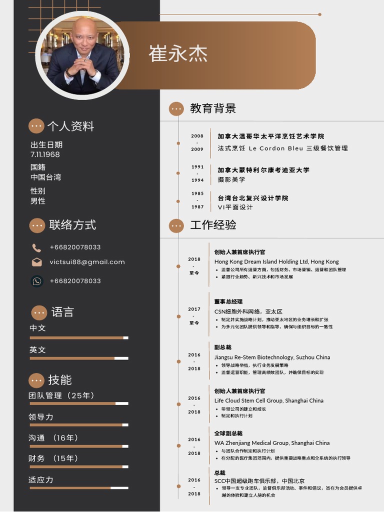 Mandarin Resume | PDF