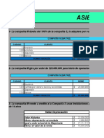 Asientos Contables: Compañía M (Matriz) Codigo Cuenta Debe