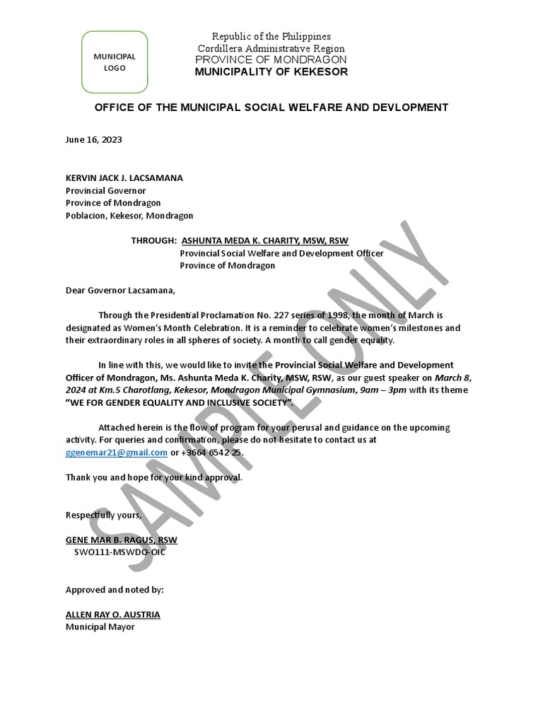 Invitation Letter Sample | PDF