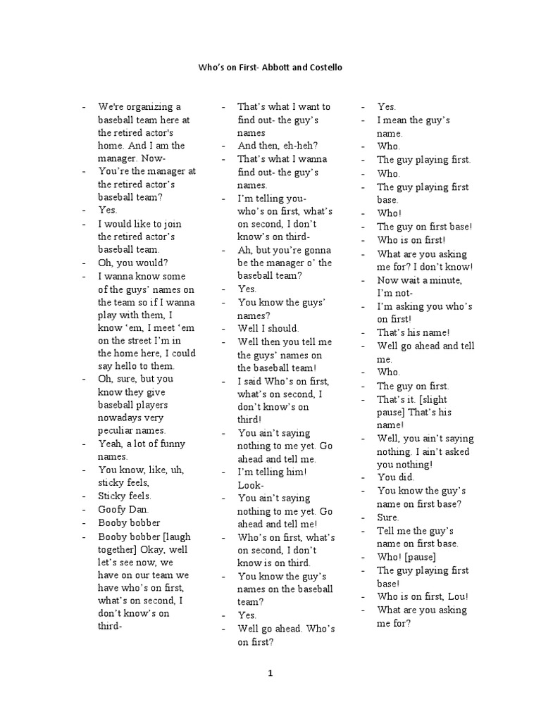 Baseball Positions Explanation