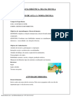 Sequencia Didática - Dia Da Escola - Pre Escola PDF