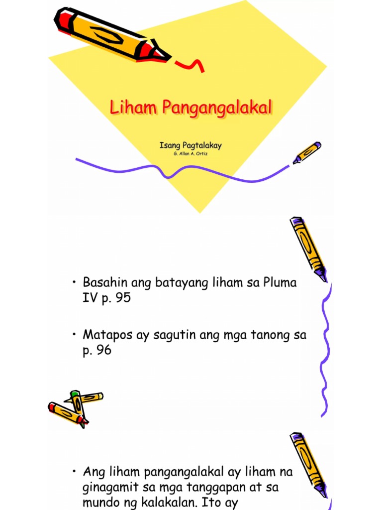 Filipino - Liham Pangangalakal | PDF