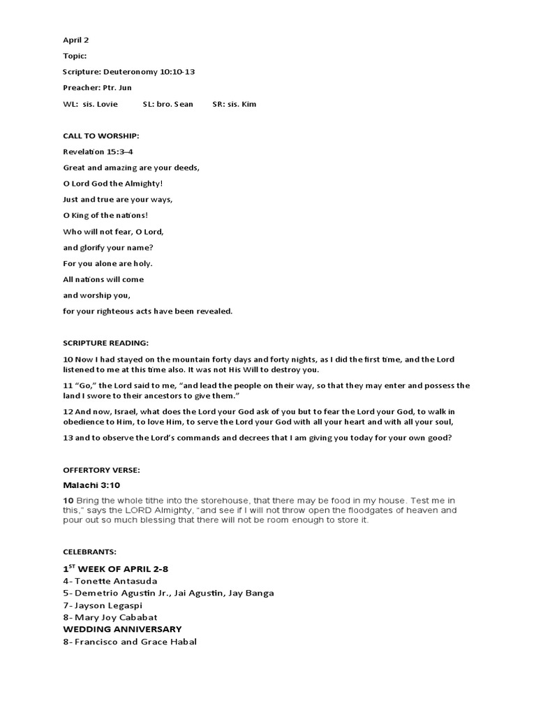 Sample Scripture Reading | PDF | Jesus | Resurrection Of Jesus