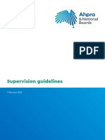 Supervision Guidelines