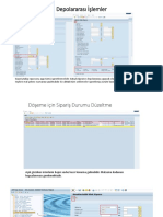 Depolararası İşlemler - Sap Modülü
