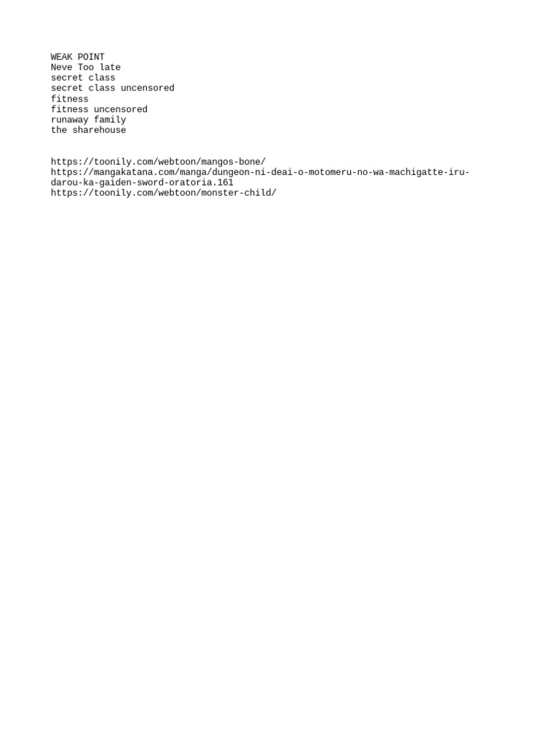 Manhwa PDF