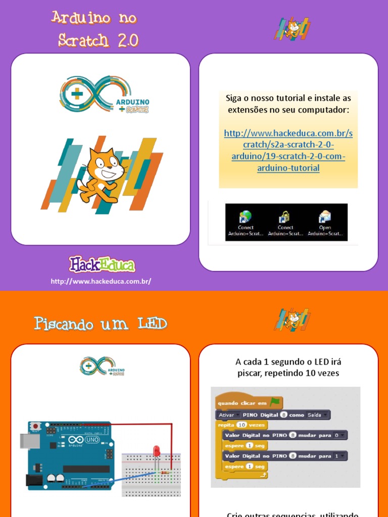 Tutorial de Arduino no Scratch 2.0 | PDF | Eletrônicos | Engenharia da ...