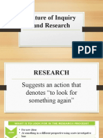 1 Nature of Inquiry and Research