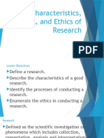 2 Characteristics, Processes, and Ethics of Research